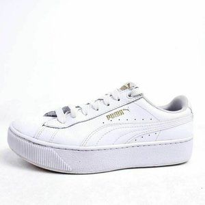 Puma Womens 6 Vikky Platform Sneakers Shoes White